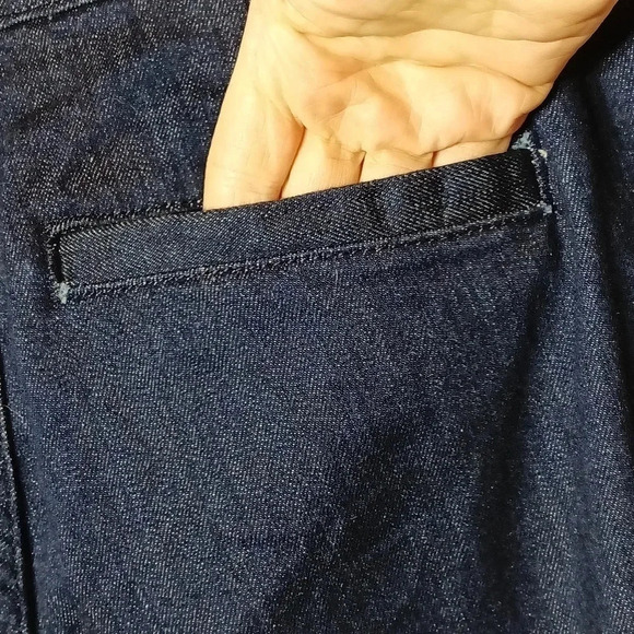 J. Crew Rayner wide leg front and back pockets dark wash size 27 - Picture 8 of 10